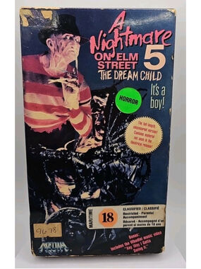 A Nightmare On Elm Street 5 : The Dream Child (VHS Tape, 1989, Media)